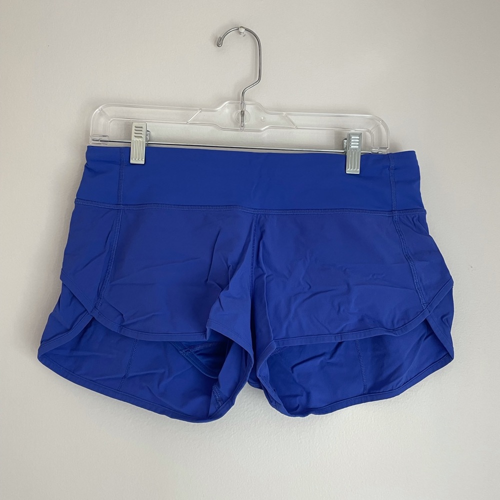 Lululemon Speed Up Short, Size 6, Blue